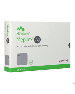 Mepilex ag pansement steril   6,0x 8,5cm  5 287021