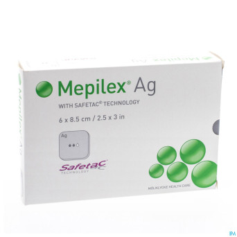 Mepilex ag pansement steril   6,0x 8,5cm  5 287021