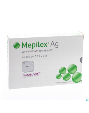 Mepilex ag pansement steril   6,0x 8,5cm  5 287021