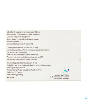 Itraconazol ab 100mg caps  dur  4 x 100mg