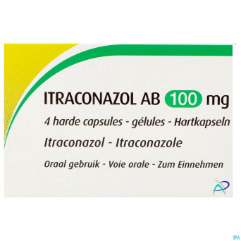 Itraconazol ab 100mg caps  dur  4 x 100mg