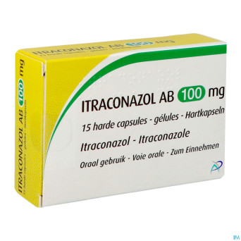 Itraconazol ab 100mg caps dur 15 x 100mg