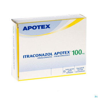 Itraconazol ab 100mg caps dur 15 x 100mg