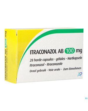 Itraconazol ab 100mg caps dur 28 x 100mg