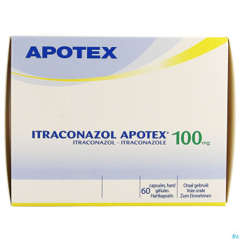 Itraconazol ab 100mg caps dur 60 x 100mg