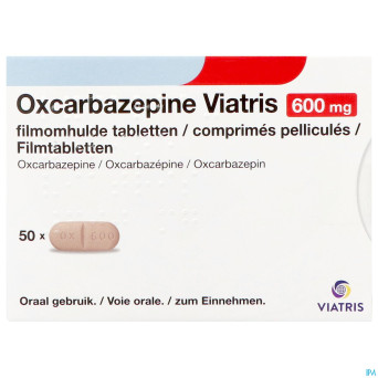Oxcarbazepine viatris 600mg comp pell 50