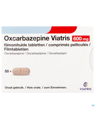 Oxcarbazepine viatris 600mg comp pell 50
