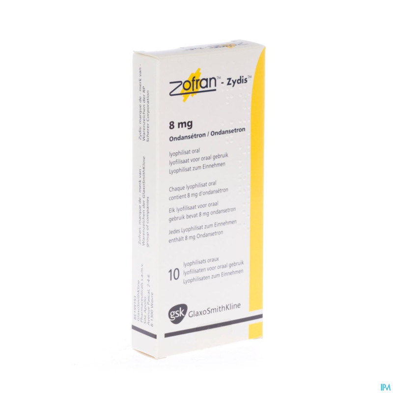 Zofran zydis comp lyo 10 x 8 mg