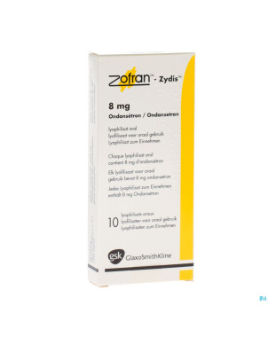 Zofran zydis comp lyo 10 x 8 mg