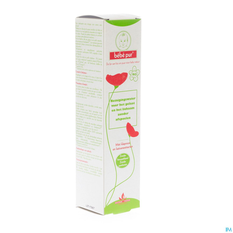 Bebe pur eau nettoyante visage-corps s/rinc. 250ml