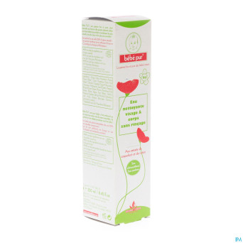 Bebe pur eau nettoyante visage-corps s/rinc. 250ml