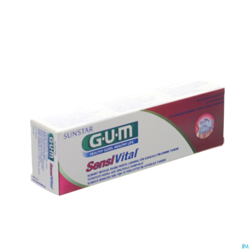 Gum gel dentaire sensi vital    75ml 1722