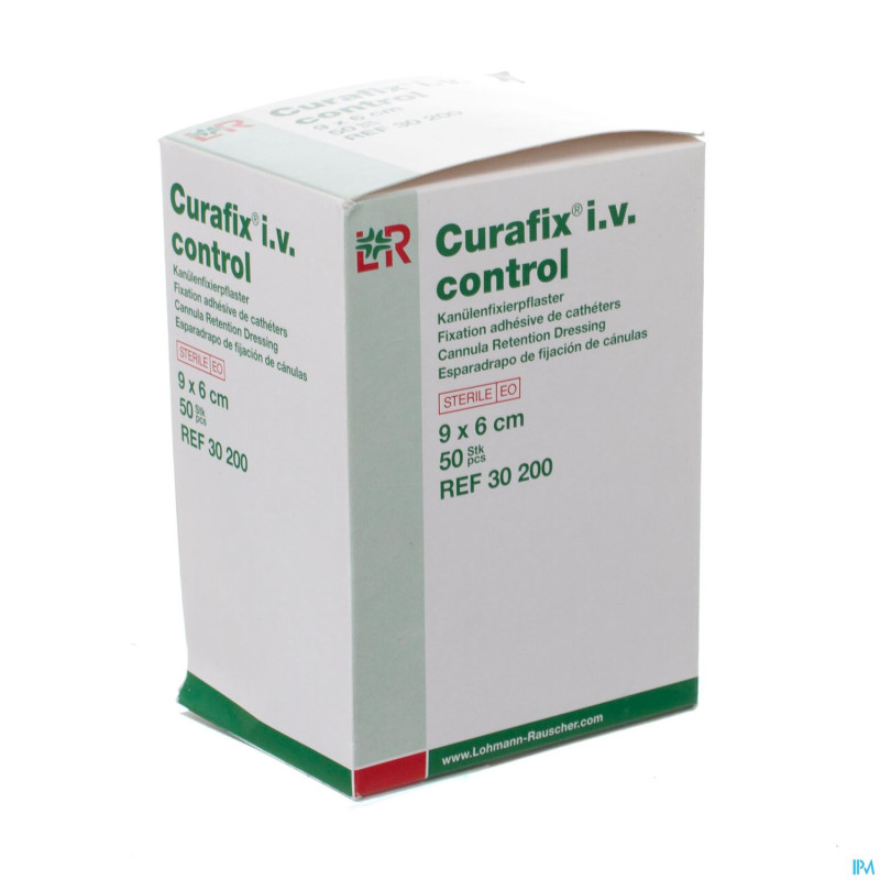 Curafix i.v. control fixation cath. 9x6cm 50 30200
