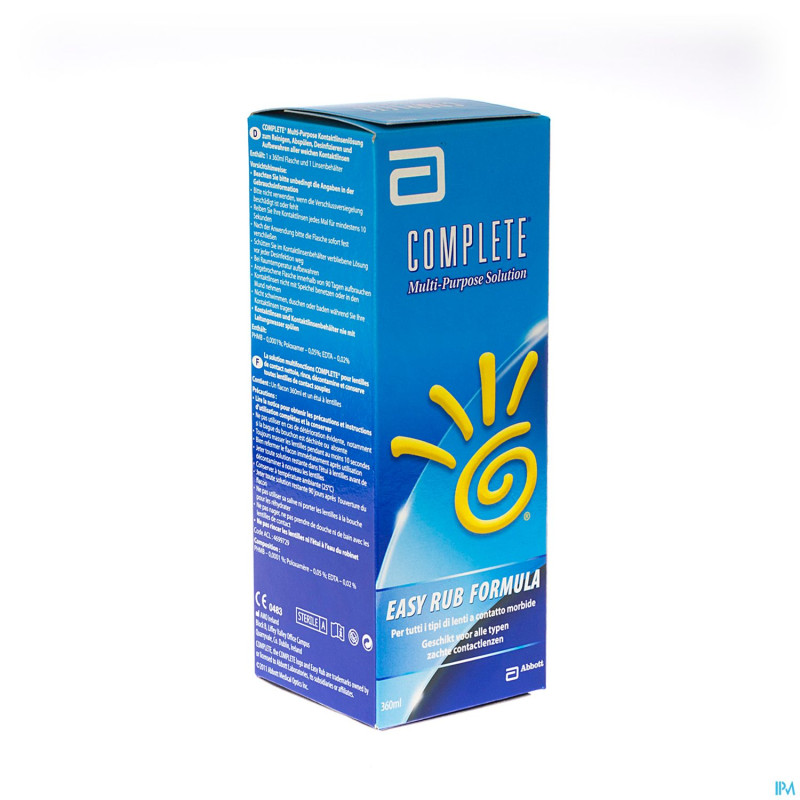 Complete multi purpose solution 360ml + lenscase
