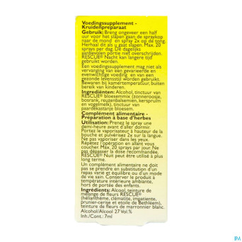 Bach rescue spray nuit    7ml