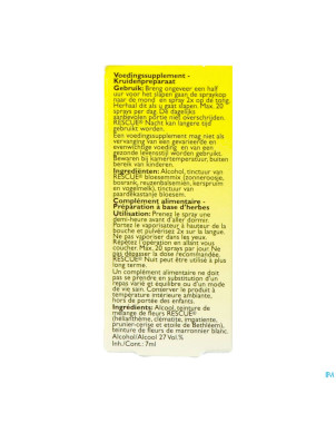 Bach rescue spray nuit    7ml