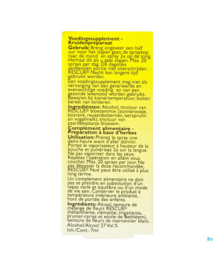 Bach rescue spray nuit    7ml