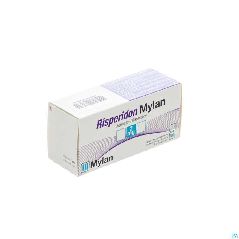 Risperidon mylan 2 mg comp pell 100