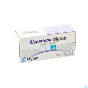 Risperidon mylan 3 mg comp pell 100