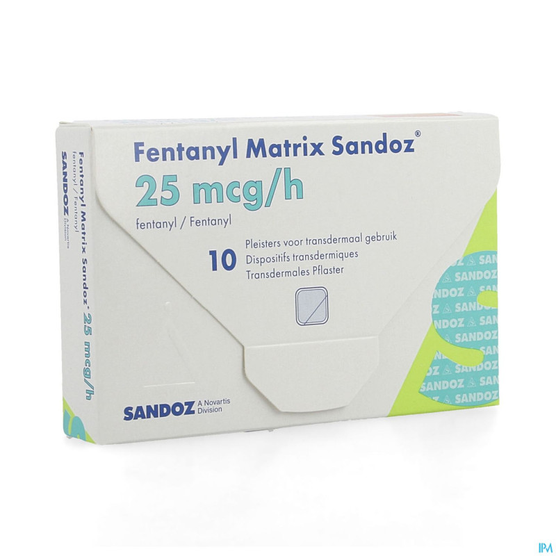 Fentanyl matrix sandoz 25,0ug empl transderm 10
