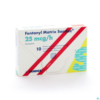 Fentanyl matrix sandoz 25,0ug empl transderm 10