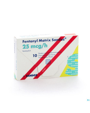 Fentanyl matrix sandoz 25,0ug empl transderm 10