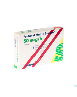 Fentanyl matrix sandoz 50,0ug empl transderm  5