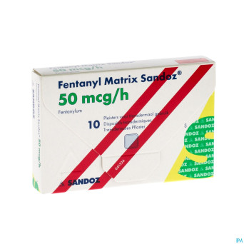 Fentanyl matrix sandoz 50,0ug empl transderm 10