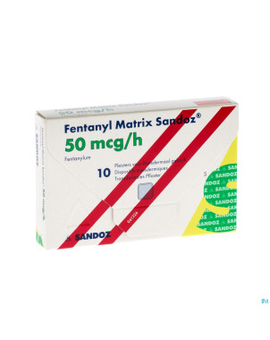 Fentanyl matrix sandoz 50,0ug empl transderm 10