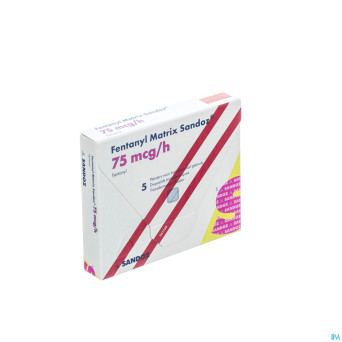 Fentanyl matrix sandoz 75,0ug empl transderm  5