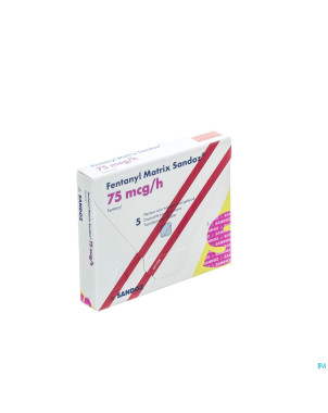 Fentanyl matrix sandoz 75,0ug empl transderm  5