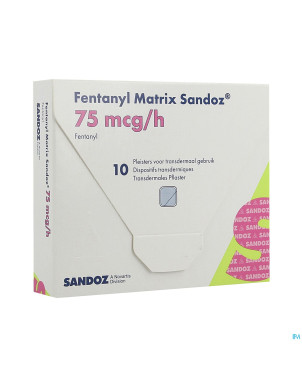 Fentanyl matrix sandoz 75,0ug empl transderm 10