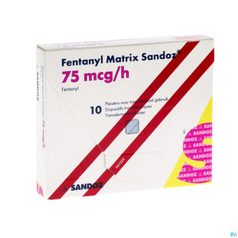 Fentanyl matrix sandoz 75,0ug empl transderm 10