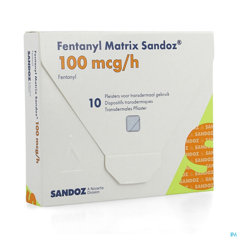 Fentanyl matrix sandoz 100,0ug empl transderm 10