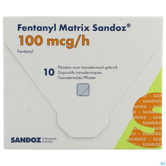 Fentanyl matrix sandoz 100,0ug empl transderm 10