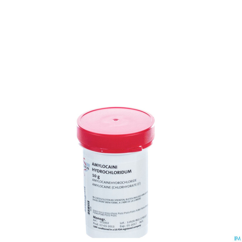 Amylocaine chlorhydrate    10g fag