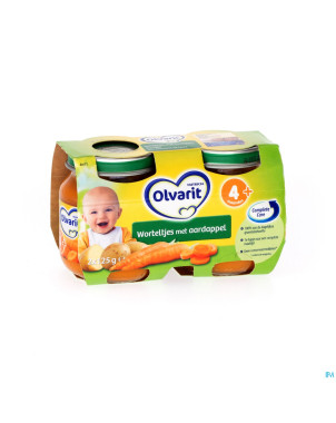 Olvarit carottes pomme de terre    4m 2x125g