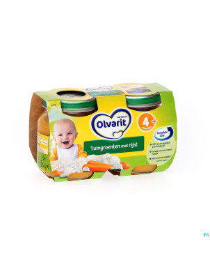 Olvarit jardiniere de legumes au riz    4m 2x125g