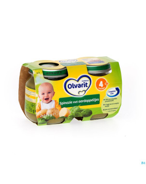 Olvarit epinards pommes de terre    4m 2x125g