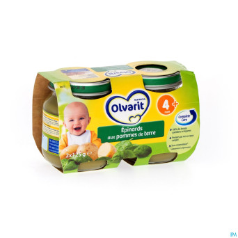Olvarit epinards pommes de terre    4m 2x125g