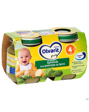 Olvarit epinards pommes de terre    4m 2x125g
