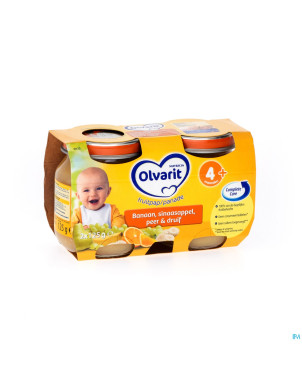 Olvarit melange fruits ban-or-poire-rais.4m 2x125g