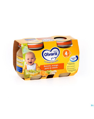 Olvarit melange fruits ban-or-poire-rais.4m 2x125g