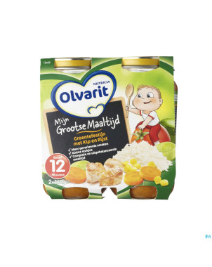 Olvarit festin legumes riz-poulet    12m 2x250g