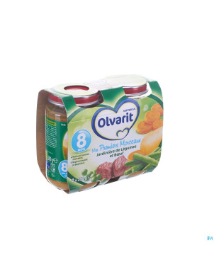 Olvarit jardiniere legumes au boeuf    8m 2x200g