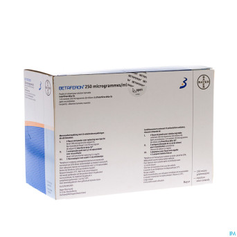 Betaferon 250 mcg/ml 15x1 fl pdr inj+solv ser prer