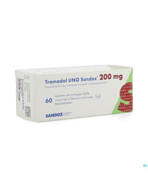 Tramadol uno sandoz comp action prol 60 x 200 mg