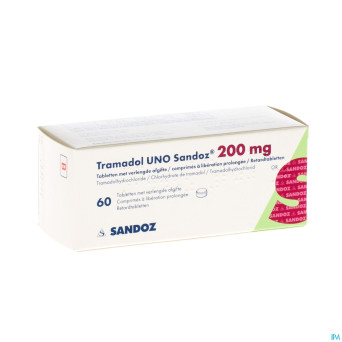 Tramadol uno sandoz comp action prol 60 x 200 mg