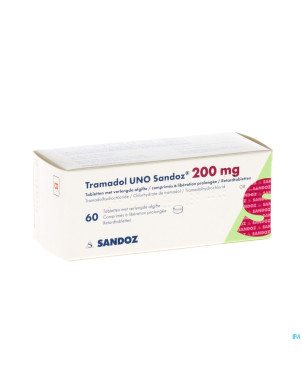 Tramadol uno sandoz comp action prol 60 x 200 mg