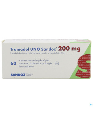 Tramadol uno sandoz comp action prol 60 x 200 mg